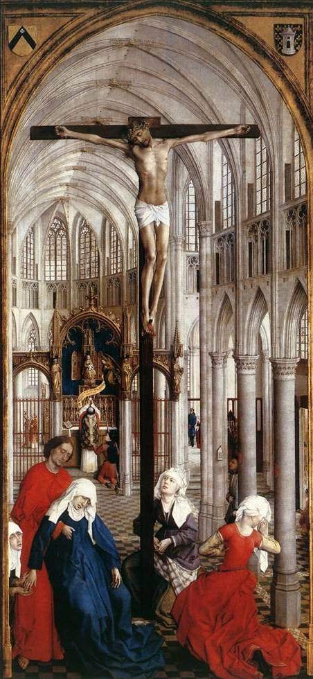 van der Weyden, Seven Sacraments Altarpiece (1450), center panel