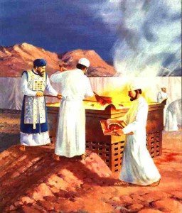 Priests making sacrifice