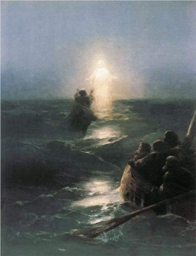 Alvazovsky, Jesus Walks on Water (1888)