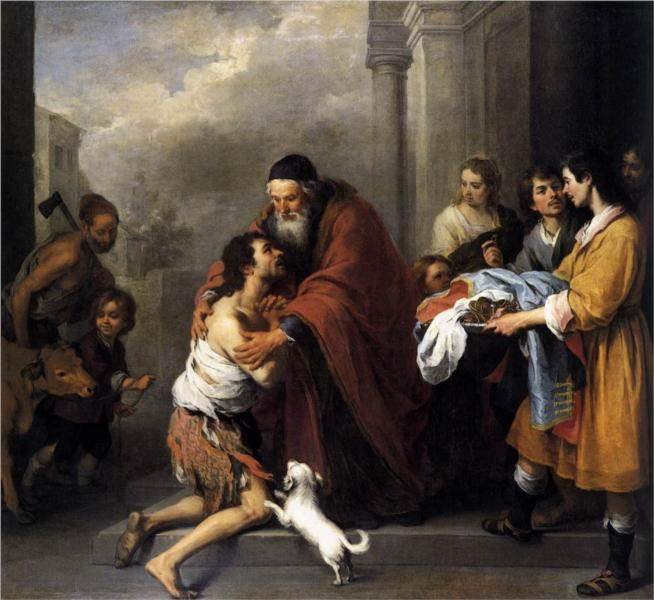 Murillo, Return of the Prodigal Son 1670
