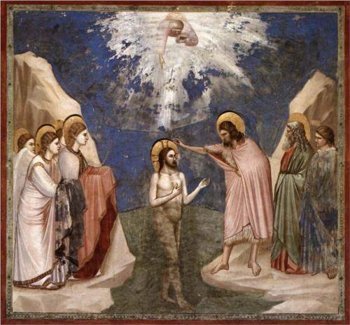 Giotto, The Baptism of Christ (c. 1305)
