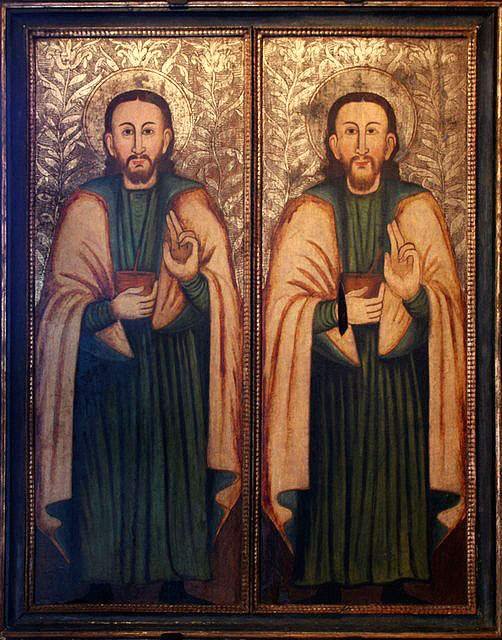 Saints Damian and Cosmas, icon