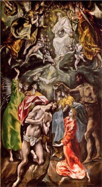 El Greco, Baptism of Christ (c. 1608)