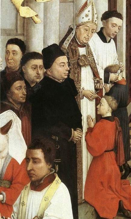 Confirmation from Seven Sacraments Altarpiee (der Weyden)