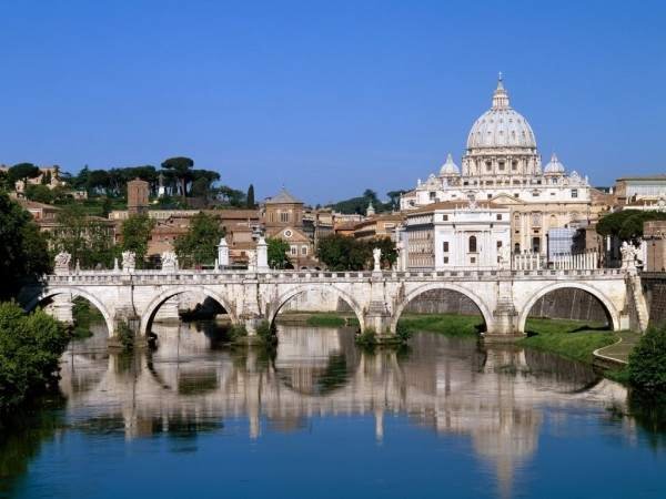 The Vatican over the Tiber