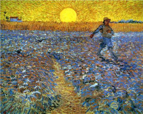 The Sower (Sower with Setting Sun) (1888), by Vincent Van Gogh. (WikiPaintings.org)