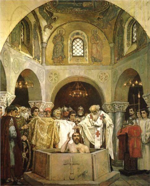 The Baptism of Prince Vladimir (1890), by Viktor Vasnetsov
