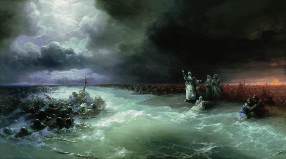 Passage of the Jews through the Red Sea (1891), by Ivan Aivazovsky
