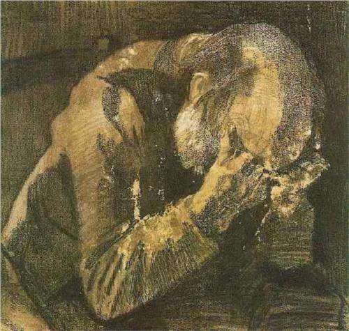 Van Gogh, Man with His Head in His Hands