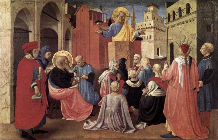 Fra Angelico, St. Peter Preaching in the Presence of St. Mark (c. 1433)