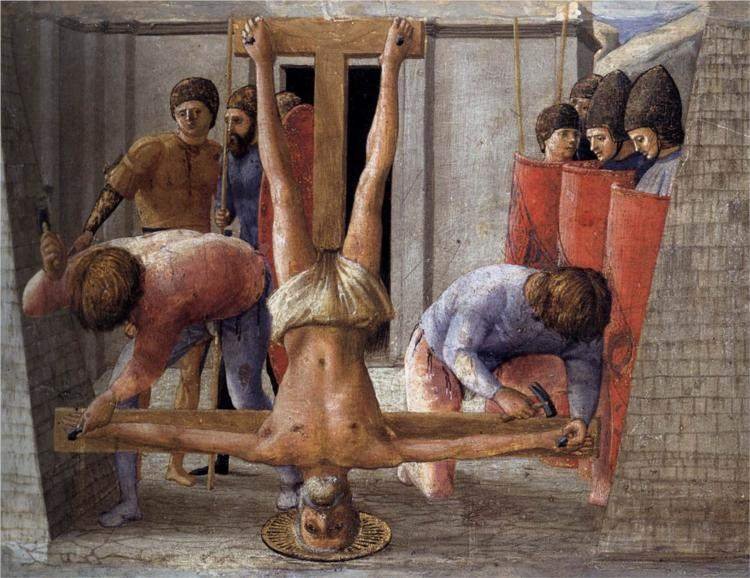 Masaccio, The Crucifixion of St. Peter