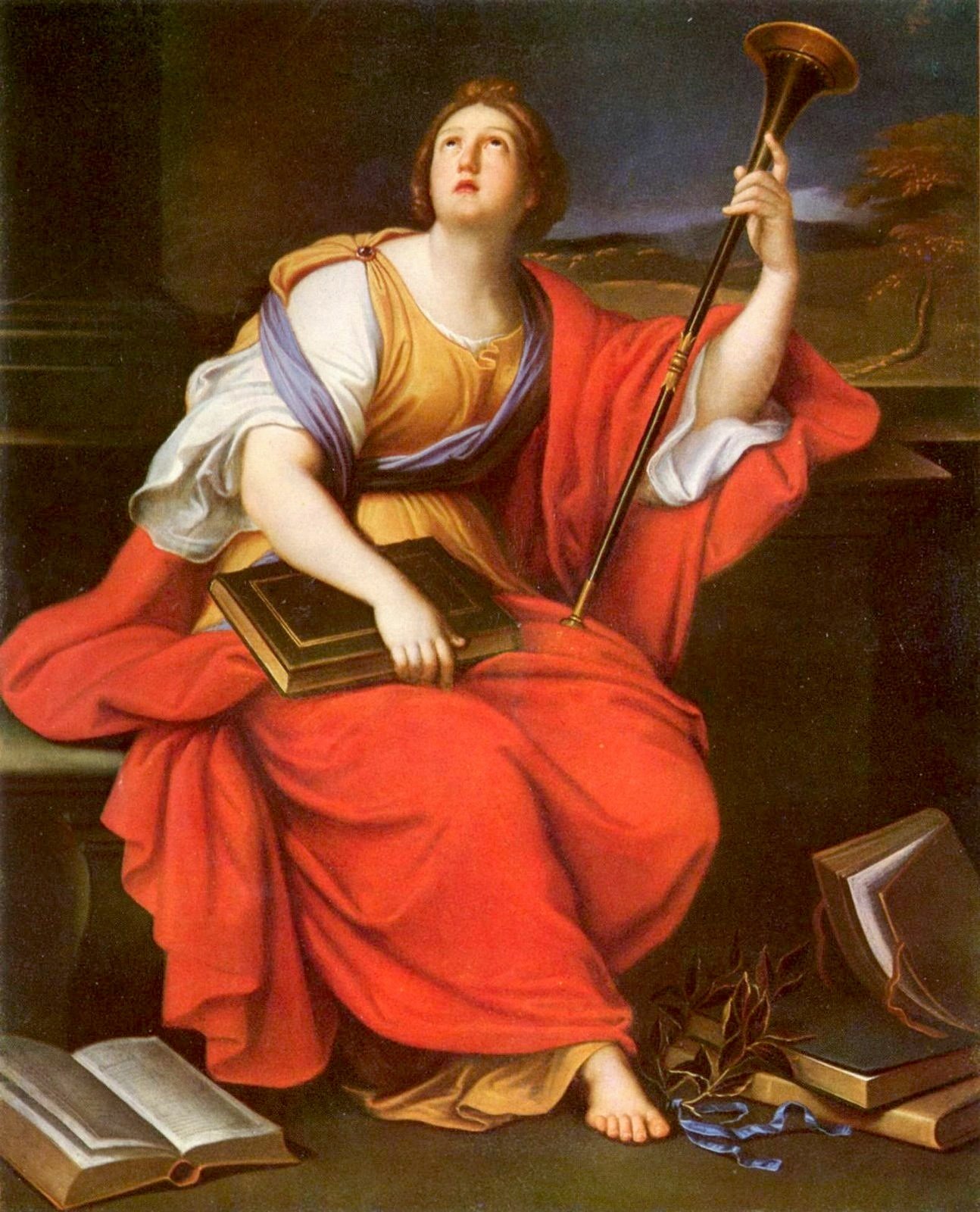 Clio, muse of heroic poetry and history, by Pierre Mignard, 17th century.