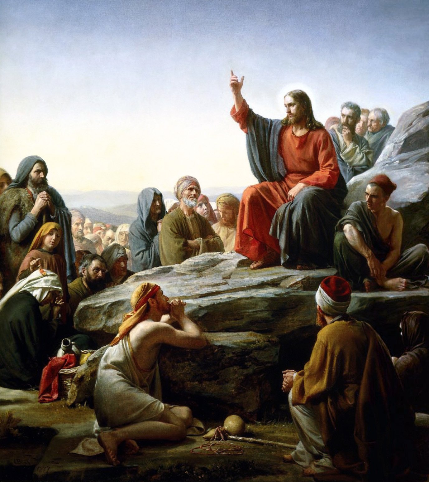 The Sermon on the Mount (1877), by Carl Heinrich Bloch