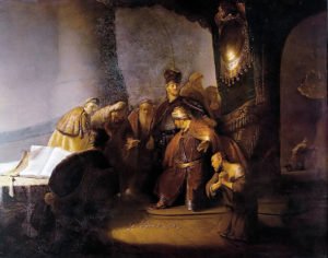 Rembrandt, Judas Repentant (1629)